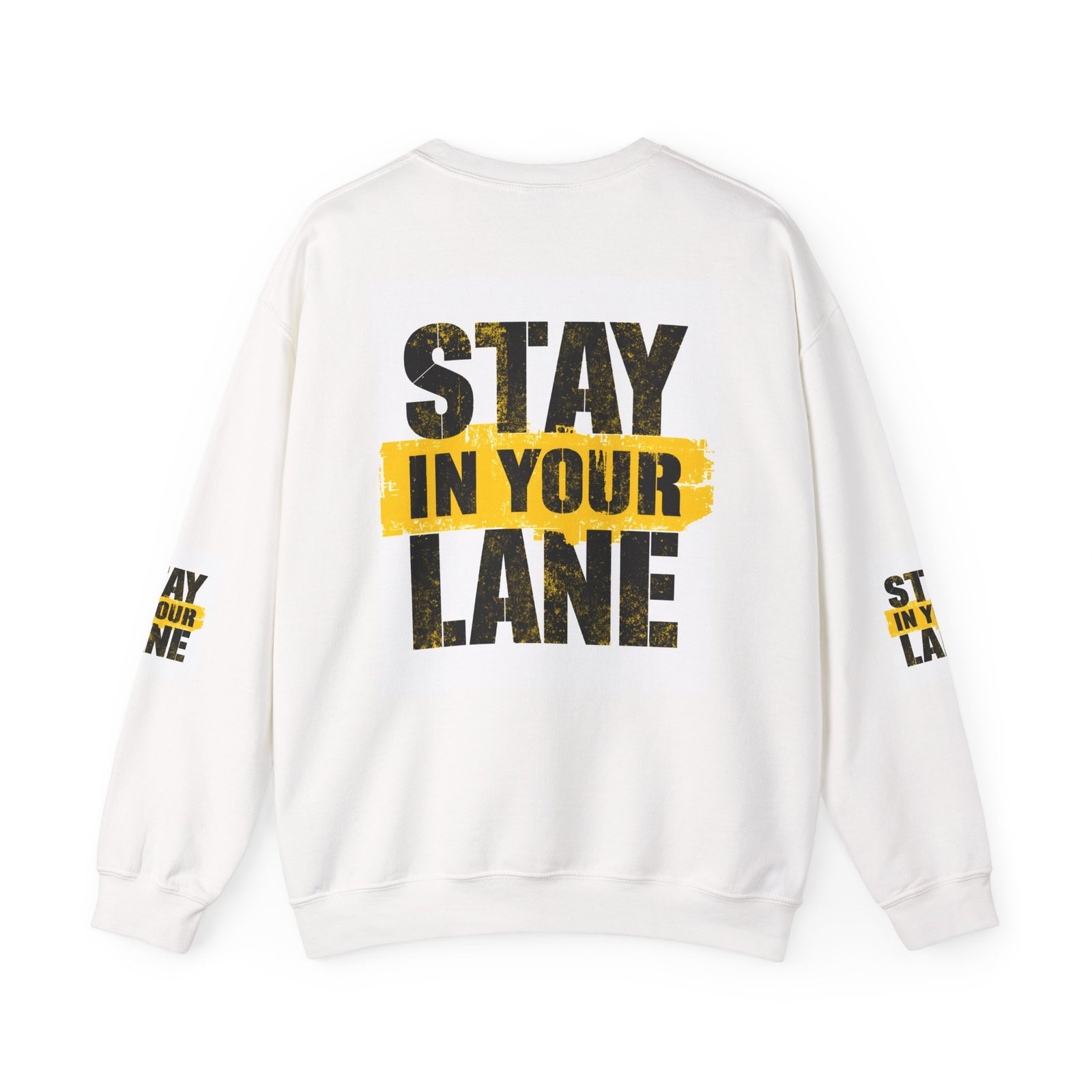 Stay In Your Lane sweatshirt | Crewneck Sweatshirt, Motivational Typography - Image 2
