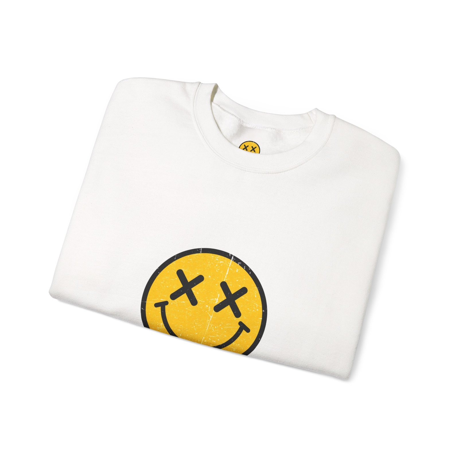 Melting Smiley Face ARE YOU OK sweatshirt | Graphic Streetwear Crewneck - Image 3