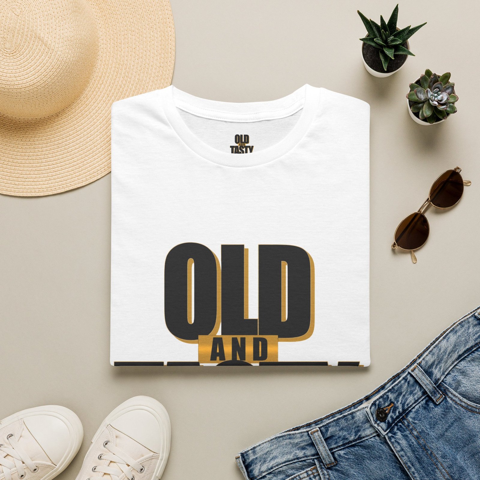 Old and Tasty T-Shirt | Retro Bold Typography