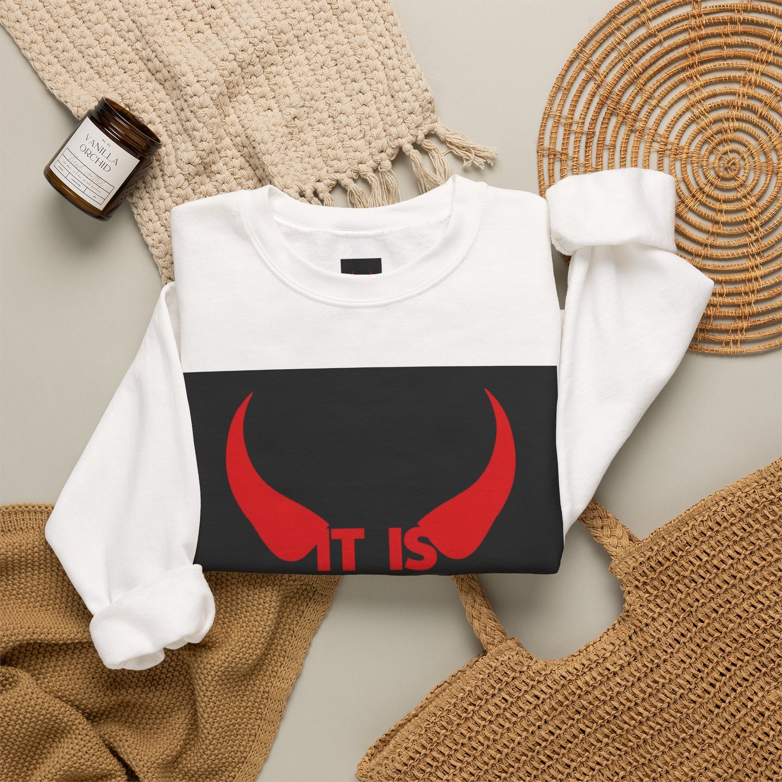 It Is What It Is Unisex Heavy Blend™ Crewneck Sweatshirt - Image 4