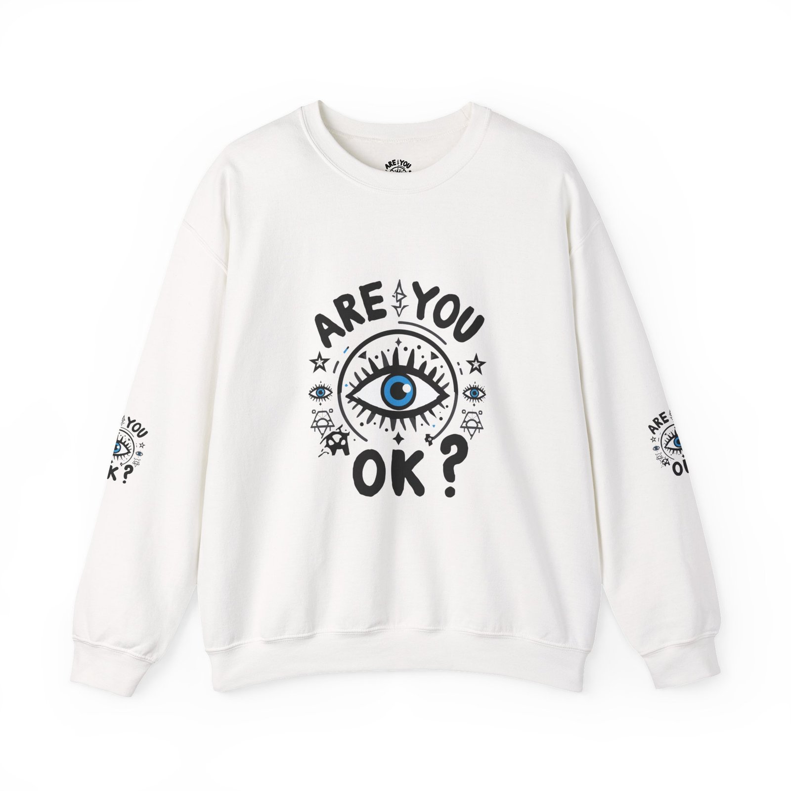 Are You OK? Eye Illustration Sweatshirt | Graphic Crewneck