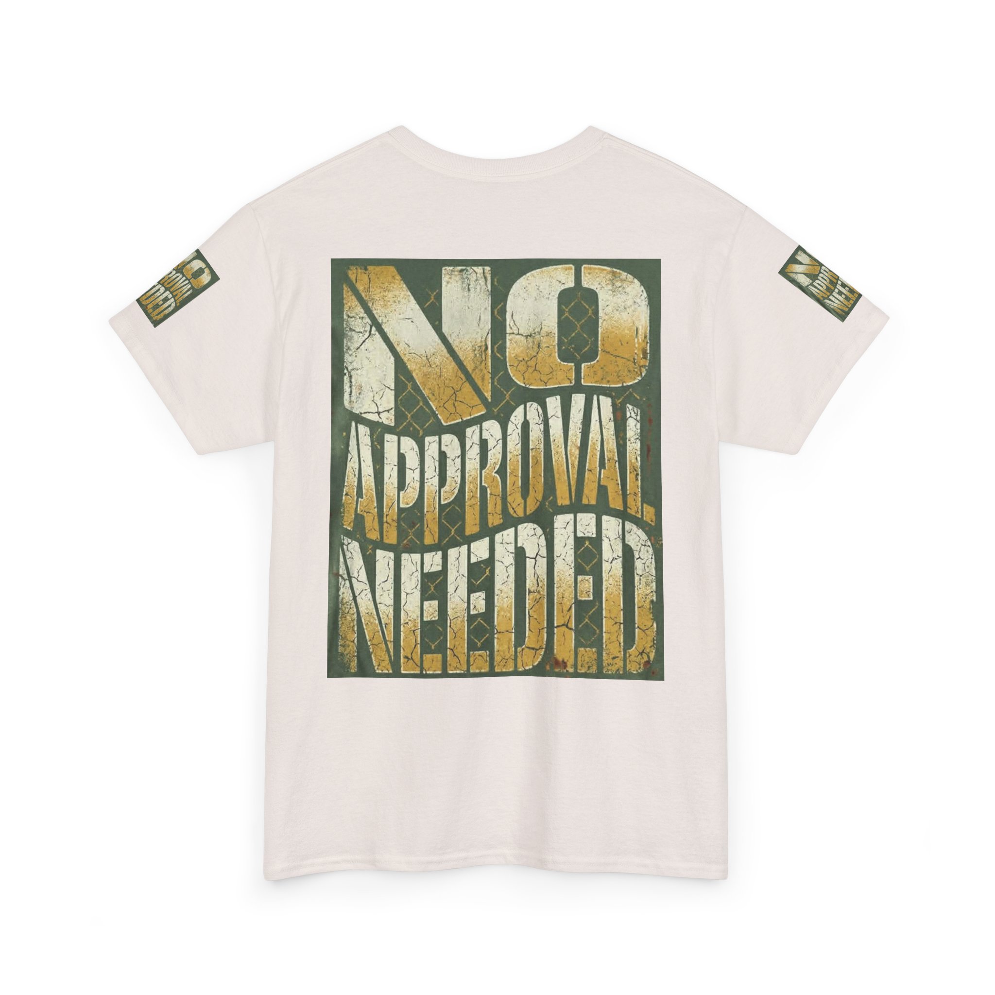 No Approval Needed T-Shirt | Graphic Statement Tee, Bold Distressed Text - Image 20