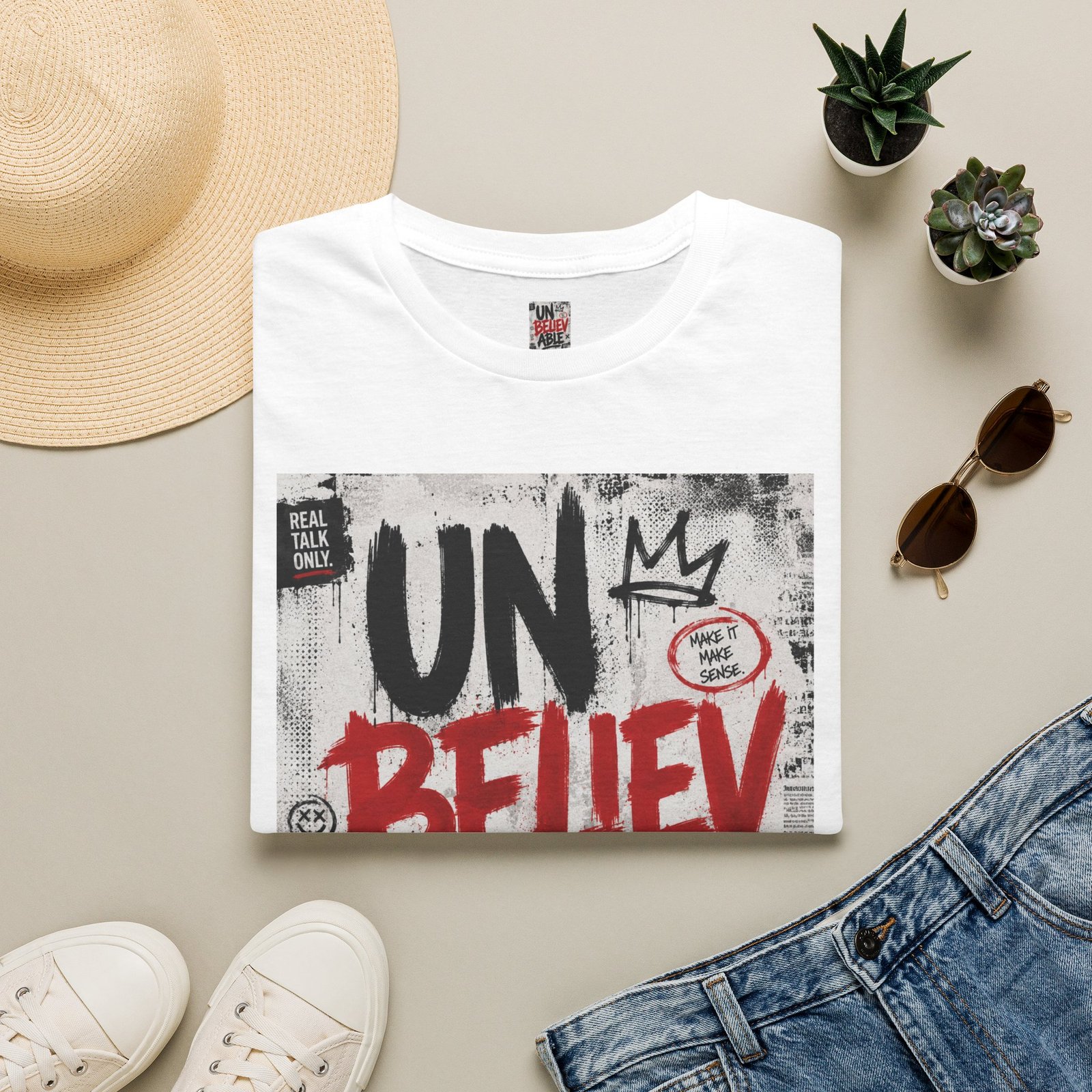 Unbelievable Graffiti Tee | Street Art Typography T-Shirt