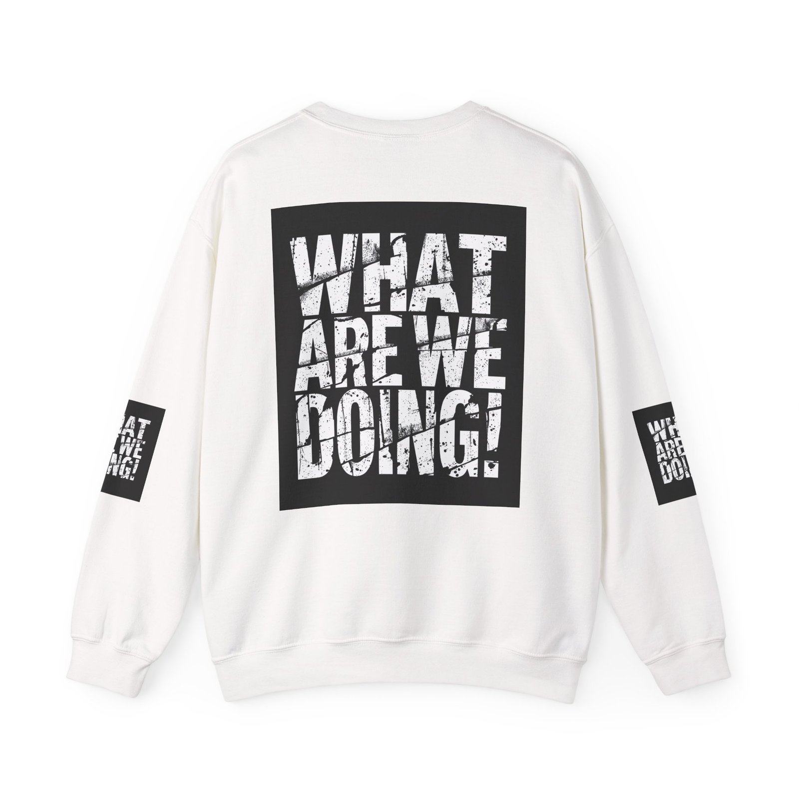 What Are We Doing? graphic sweatshirt | Crewneck sweatshirt - Image 2