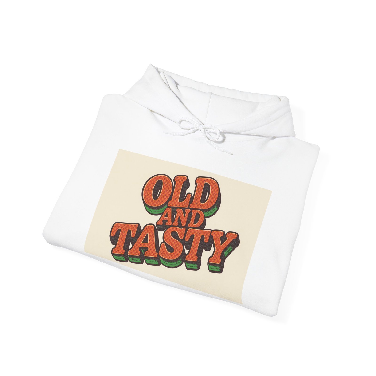 Old and Tasty Hoodie | Retro Typography Pullover, 70s Style - Image 4