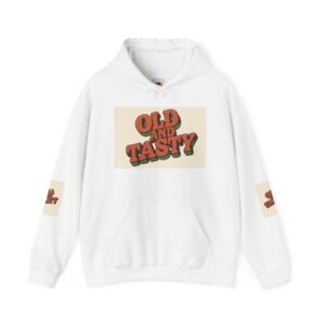Old and Tasty Hoodie | Retro Typography Pullover, 70s Style