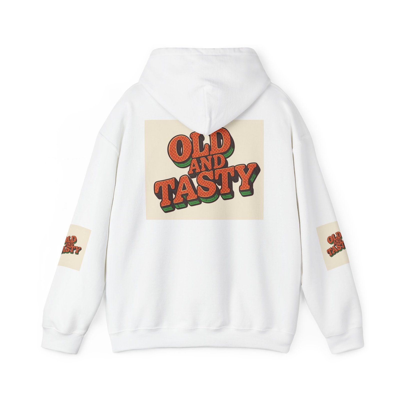 Old and Tasty Hoodie | Retro Typography Pullover, 70s Style - Image 2