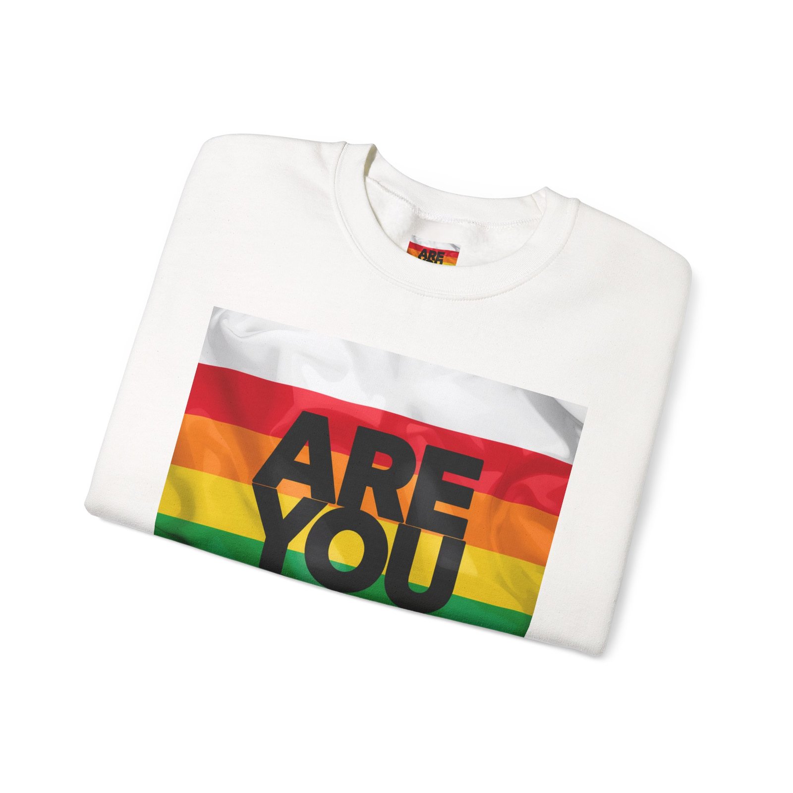 Are You OK? Rainbow Flag Sweatshirt | Pride Crewneck - Image 3