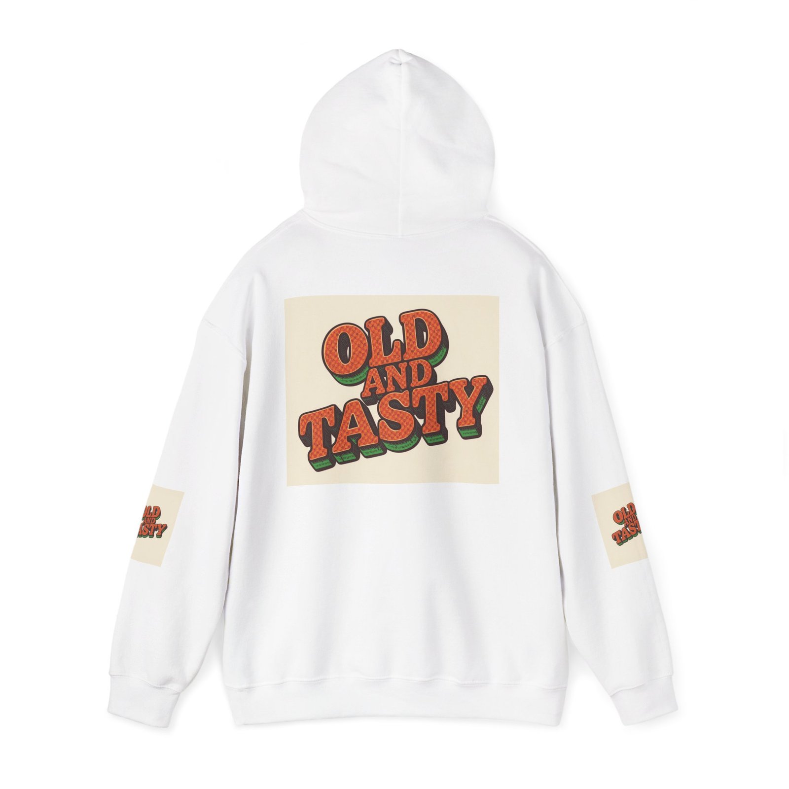 Old and Tasty Hoodie | Retro Typography Pullover, 70s Style - Image 3