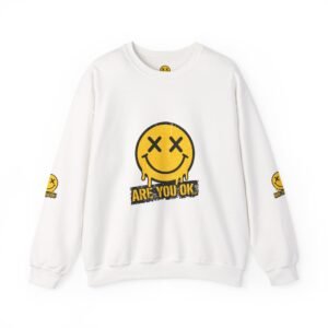 Melting Smiley Face ARE YOU OK sweatshirt | Graphic Streetwear Crewneck